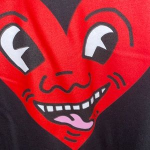 NWOT Size Large Black Keith Haring T-shirt for men.